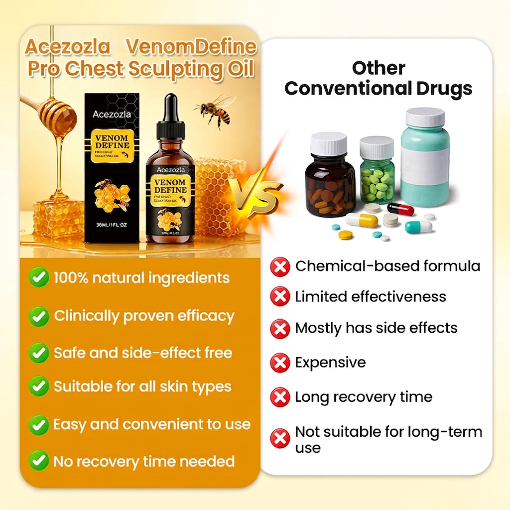 š„ MENāS CHEST-CONTOUR UPGRADEšŖ AcezozlaĀ® VenomDefine Pro Chest Sculpting Oil š Daily Bee Venom Support for a Firmer-Looking, More Defined Chest