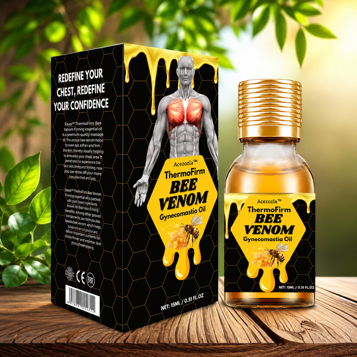 Acezozla™ ThermoFirm Bee Venom Gynecomastia Oil